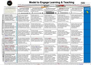 Model for Engaged Learning and Teaching